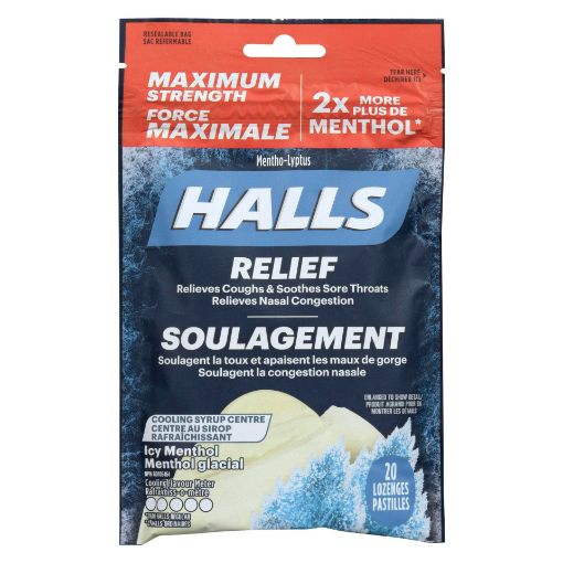 Picture of HALLS LOZENGES -  CENTER ICY MTH 20S