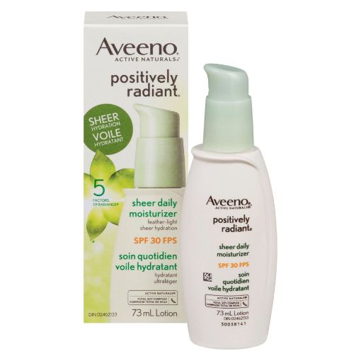 Picture of AVEENO POSITIVELY RADIANT SHEER - DAILY MOISTURIZER SPF30 73ML      