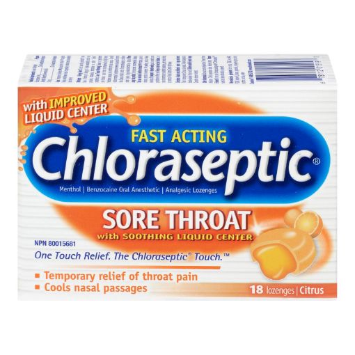 Picture of CHLORASEPTIC LOZENGES - CITRUS 18S                                         