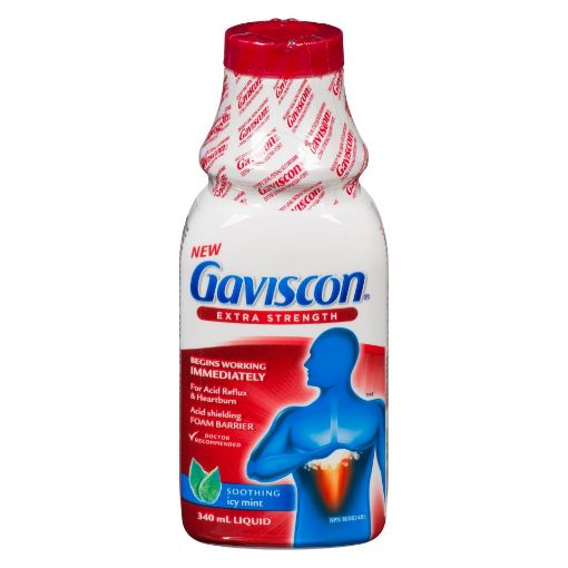 Picture of GAVISCON EXTRA STRENGTH - ICY MINT 340ML                                   