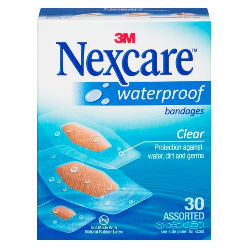 Picture of 3M NEXCARE BANDAGE -  CLEAR W/PROOF 388-30-CA ASST 30S