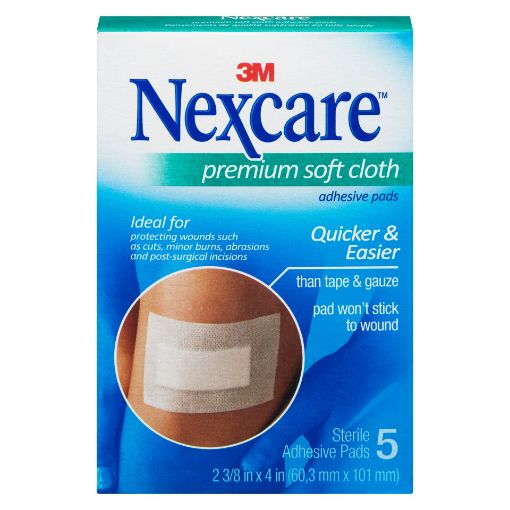 Picture of 3M NEXCARE ALL-IN-ONE ADHESIVE PAD H3564-CA 2 38 X 4 5S