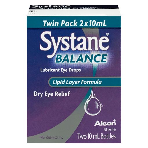Picture of SYSTANE BALANCE LUBRICANT EYE DROPS 2X10ML                                 