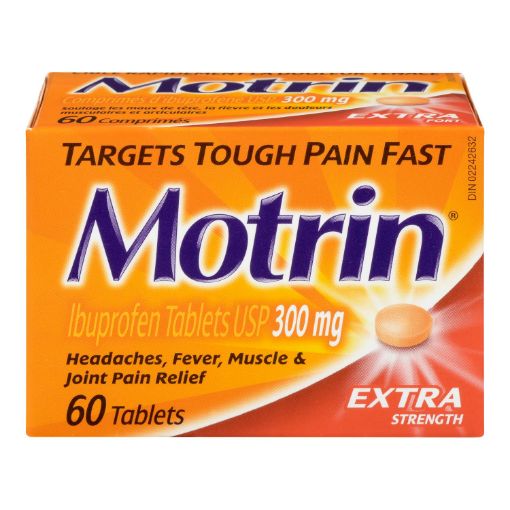 Picture of MOTRIN IBUPROFEN - EXTRA STRENGTH TABLET 300MG 60S                         