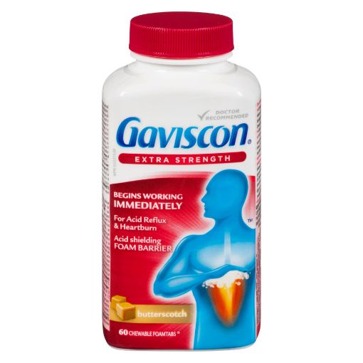 Picture of GAVISCON EXTRA STRENGTH - BUTTERSCOTCH 60S                                 