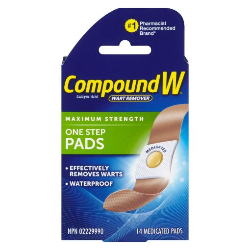 Picture of COMPOUND W ONE STEP WART REMOVER PAD 14S