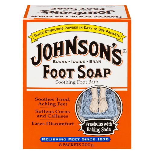 Picture of JOHNSONS FOOT SOAP POWDER - 8 PACKETS 200GR                                