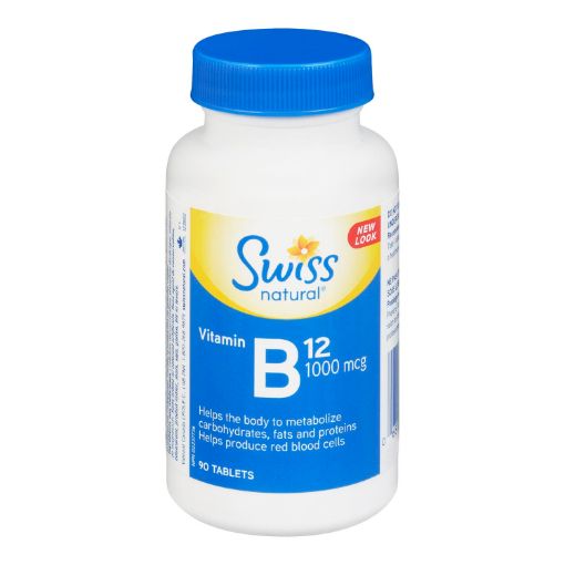 Picture of SWISS NATURAL VITAMIN B12 TABLET 1000MCG 90S                               