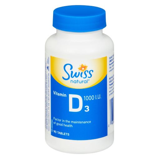 Picture of SWISS NATURAL VIT D TABLET 1000IU 90S                                      