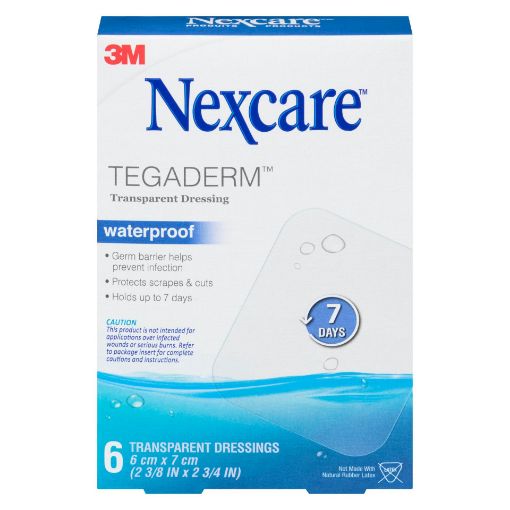 Picture of 3M NEXCARE TEGADERM DRESSING WATERPROOF - TRANSPARENT 2 3/8 X 2 3/4 6S
