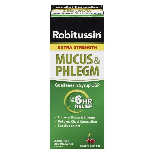 Picture of ROBITUSSIN EXTRA STRENGTH MUCUS and PHLEGM 250ML