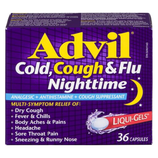 Picture of ADVIL COLD, COUGH and FLU - NIGHTTIME 36S