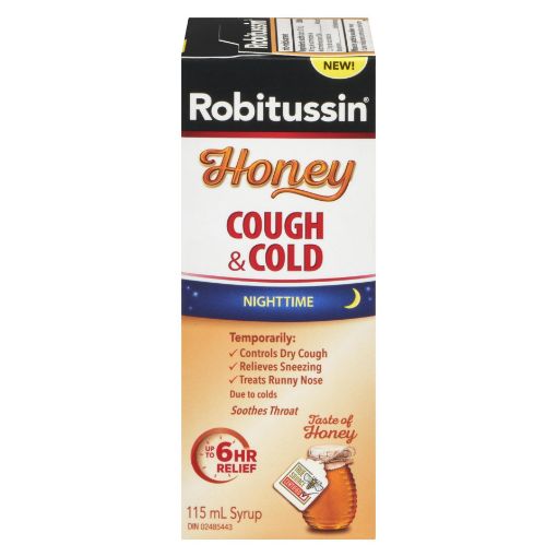 Picture of ROBITUSSIN HONEY COUGH MAX STRENGTH - NIGHTTIME 115ML