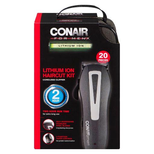 Picture of CONAIRMAN FOR MEN 20PC LITHIUM ION CLIPPER HAIRCUT GROOMING KIT