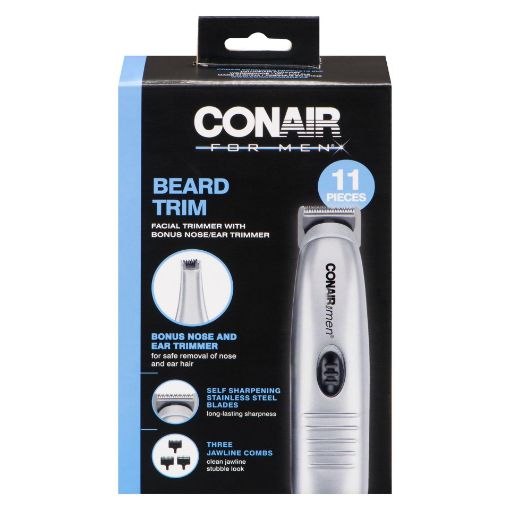 Picture of CONAIR BATTERY OPERATED BEARD and MUSTACHE TRIMMER 11PC