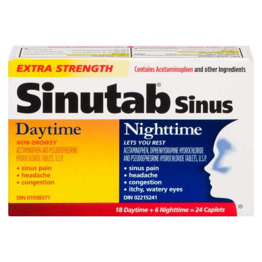 Picture of SINUTAB DAY/NIGHT COMBO PACK CAPLETS 18 + 6S                               