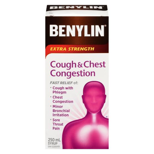 Picture of BENYLIN DM-E COUGH SYRUP - EXTRA STRENGTH 250ML                            
