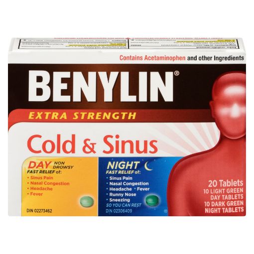 Picture of BENYLIN COLD and SINUS DAY/NIGHT - EXTRA STRENGTH CAPSULE 20S