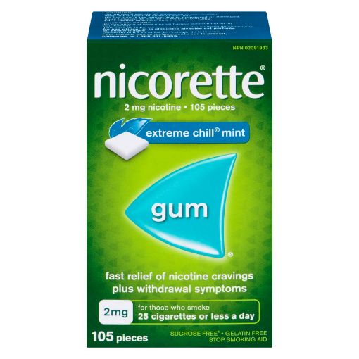 Picture of NICORETTE GUM - EXTREME CHILL 2MG 105S                                     