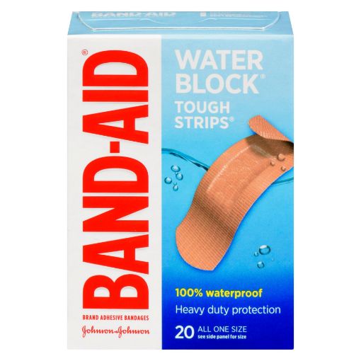 Picture of BAND-AID BANDAGE - TOUGH STRIP - WATERPROOF 20S                            