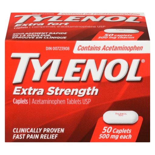 Picture of TYLENOL EXTRA STRENGTH CAPLET 50S                                          