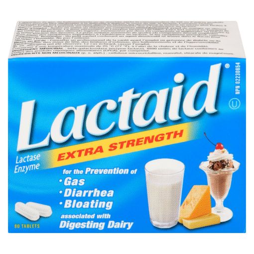 Picture of LACTAID EXTRA STRENGTH - CHEWABLE TABLET 80S                               