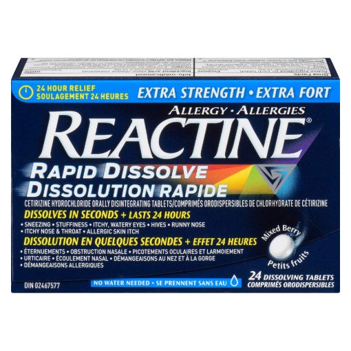 Picture of REACTINE EXTRA STRENGTH RAPID DISSOLVE 24S                                 