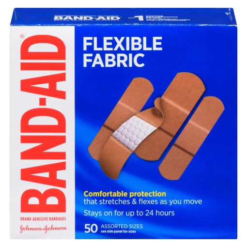 Picture of BAND-AID BANDAGE - FLEXIBLE FABRIC - ASSORTED 50S                          