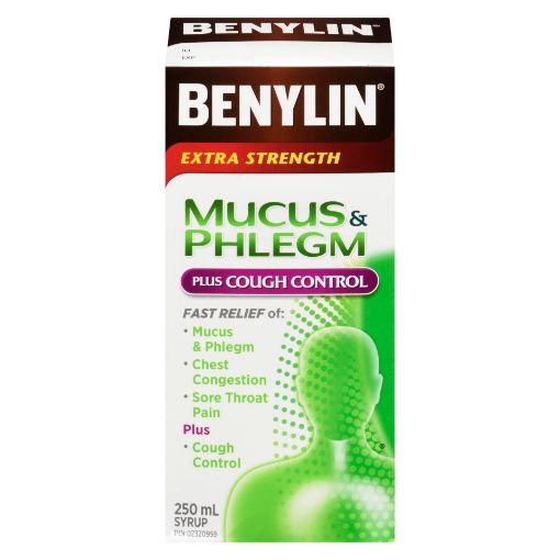 Picture of BENYLIN MUCOUS RELIEF and COUGH CONTROL SYRUP 250ML