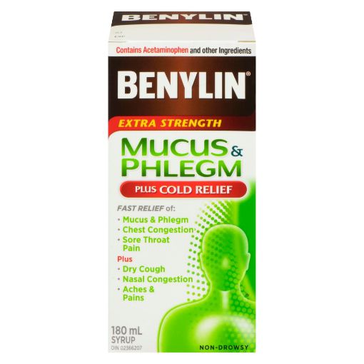 Picture of BENYLIN COLD and MUCUS SYRUP W/PHLEGM RELIEF 180ML