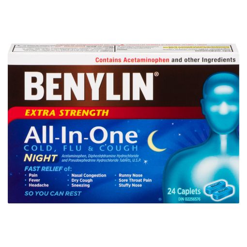Picture of BENYLIN ALL IN ONE - EXTRA STRENGTH - NIGHT 24S                            