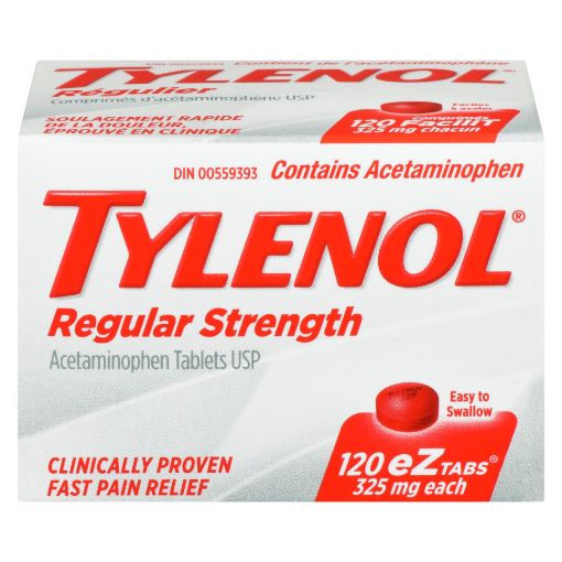 Picture of TYLENOL REGULAR STRENGTH - EZ TABS 120S                                    