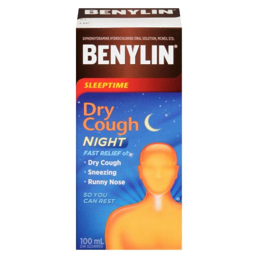 Picture of BENYLIN DRY COUGH - NIGHT 100ML                                            