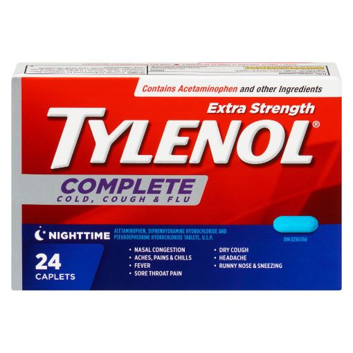 Picture of TYLENOL COMPLETE NIGHT - EXTRA STRENGTH 24S                                