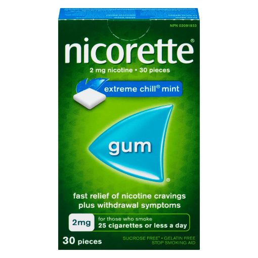 Picture of NICORETTE GUM - EXTREME CHILL MINT 2MG 30S                                 
