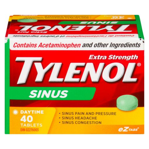 Picture of TYLENOL SINUS DAY - EXTRA STRENGTH TABLET 40S