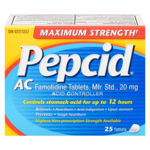 Picture of PEPCID AC MAXIMUM STRENGTH TABLET 25S                                      