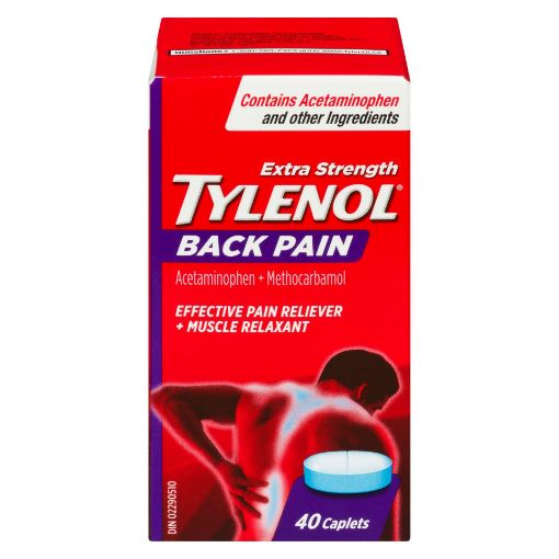 Picture of TYLENOL ACETAMINOPHEN - BACK PAIN - EXTRA STRENGTH CAPSULE 40S             