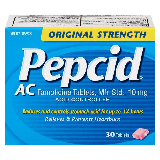 Picture of PEPCID AC EASY SWALLOW TABLET 10MG 30S                                     