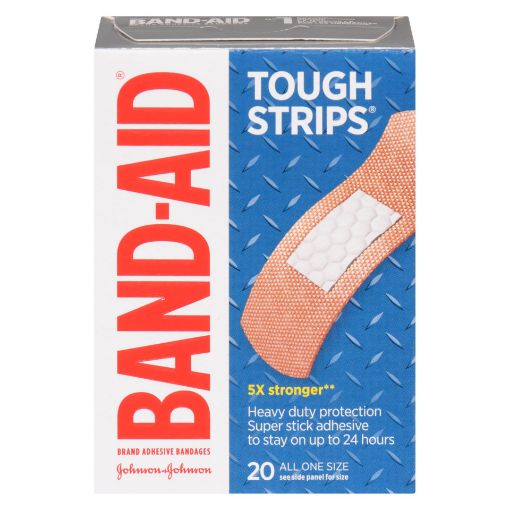 Picture of BAND-AID BANDAGE - TOUGH STRIP 20S                                         
