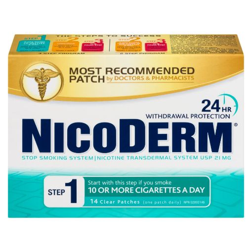 Picture of NICODERM STEP 1 CLEAR PATCH 21MG 14S                                       