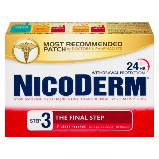 Picture of NICODERM STEP 3 CLEAR PATCH 7MG 7S                                         