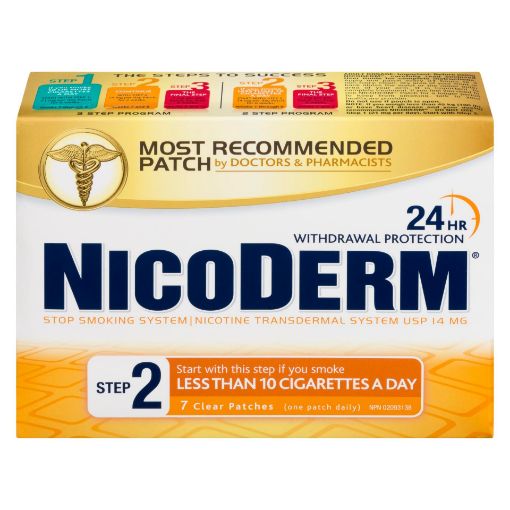 Picture of NICODERM STEP 2 CLEAR PATCH 14MG 7S                                        
