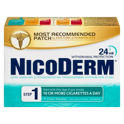 Picture of NICODERM STEP 1 CLEAR PATCH 21MG 7S                                        
