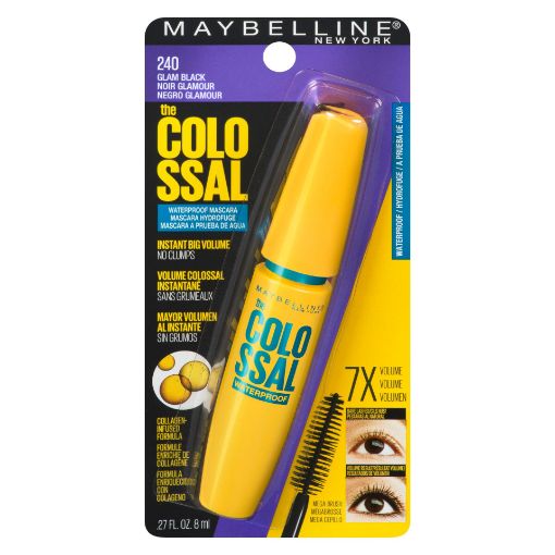 Picture of MAYBELLINE VOLUM EXPRESS COLOSSAL MASCARA - GLAM BLACK - WATERPROOF        