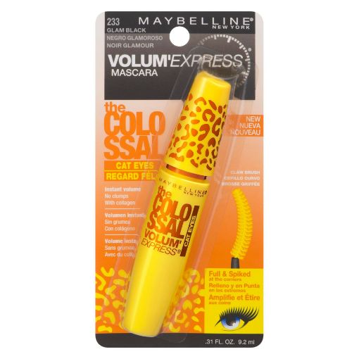 Picture of MAYBELLINE VOLUM EXPRESS COLOSSAL CAT EYES MASCARA - GLAM BLACK            