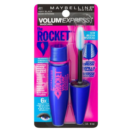 Picture of MAYBELLINE VOLUM EXPRESS THE ROCKET MASCARA - VERY BLACK WP                