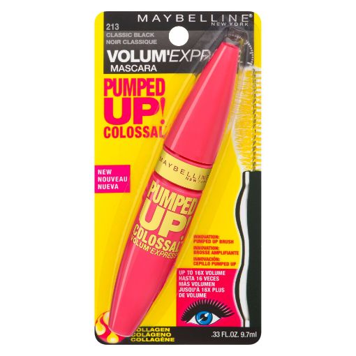 Picture of MAYBELLINE VOLUM EXPRESS PUMPED UP COLOSSAL MASCARA – CLASSIC BLACK        
