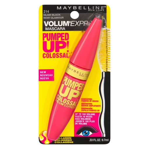 Picture of MAYBELLINE VOLUM EXPRESS PUMPED UP COLOSSAL MASCARA - GLAM BLCK            