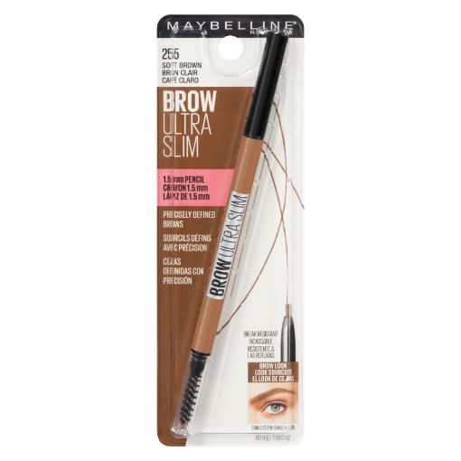 Picture of MAYBELLINE BROW ULTRA SLIM EYEBROW PENCIL - SOFT BROWN 0.6GR               